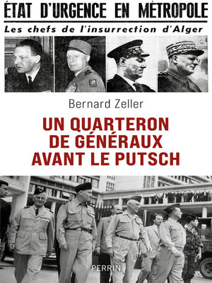cover image of Un quarteron de généraux avant la retraite